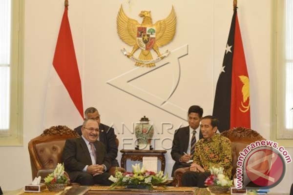 Presiden Jokowi Bertemu PM PNG dan Menperindag Rusia