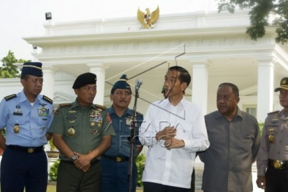 Presiden Bertemu TNI-Polri dan BIN