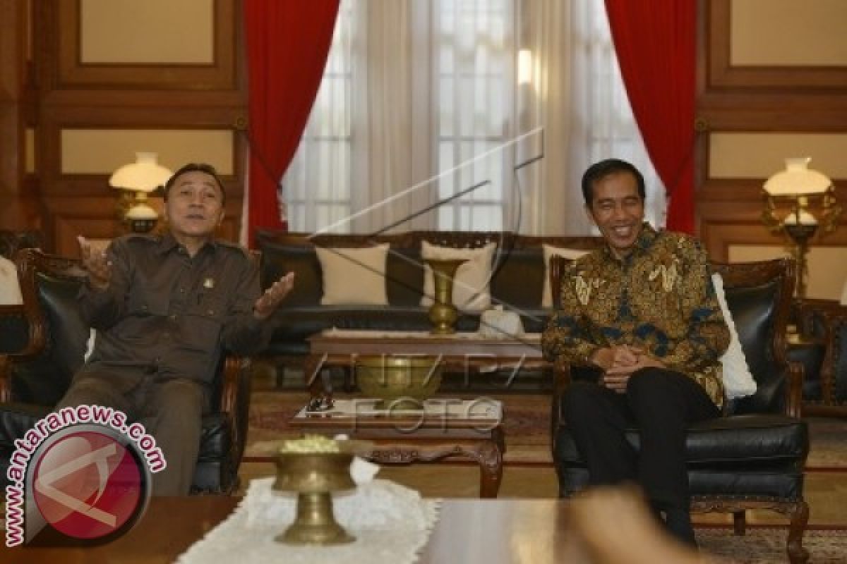 Pimpinan MPR Tiba di Rumah Dinas Jokowi