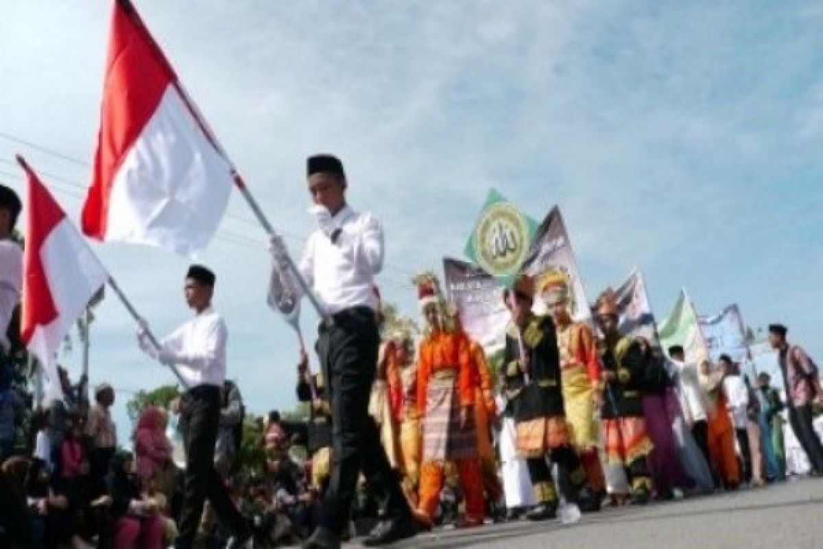 Ribuan pelajar Biak Numfor pawai penyambutan Tahun Baru Islam 