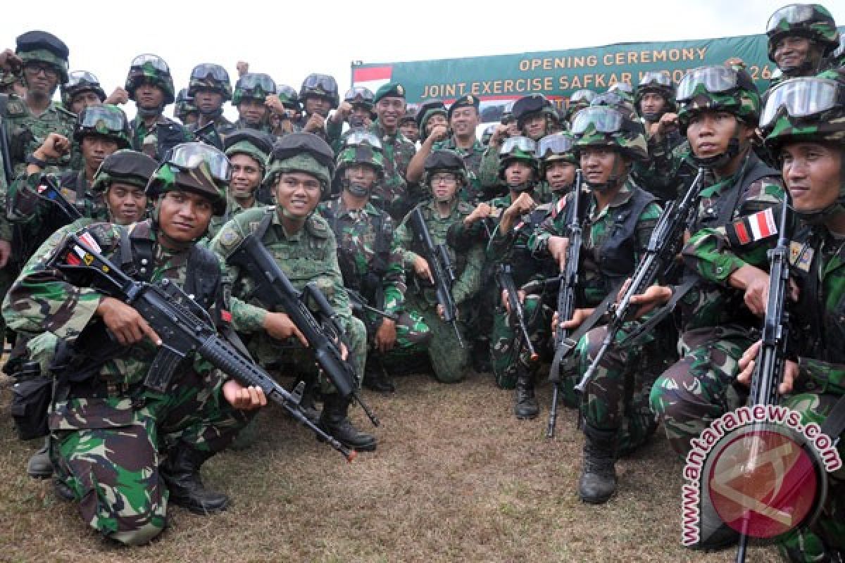 Indonesian, Singapore armies conduct joint exercise