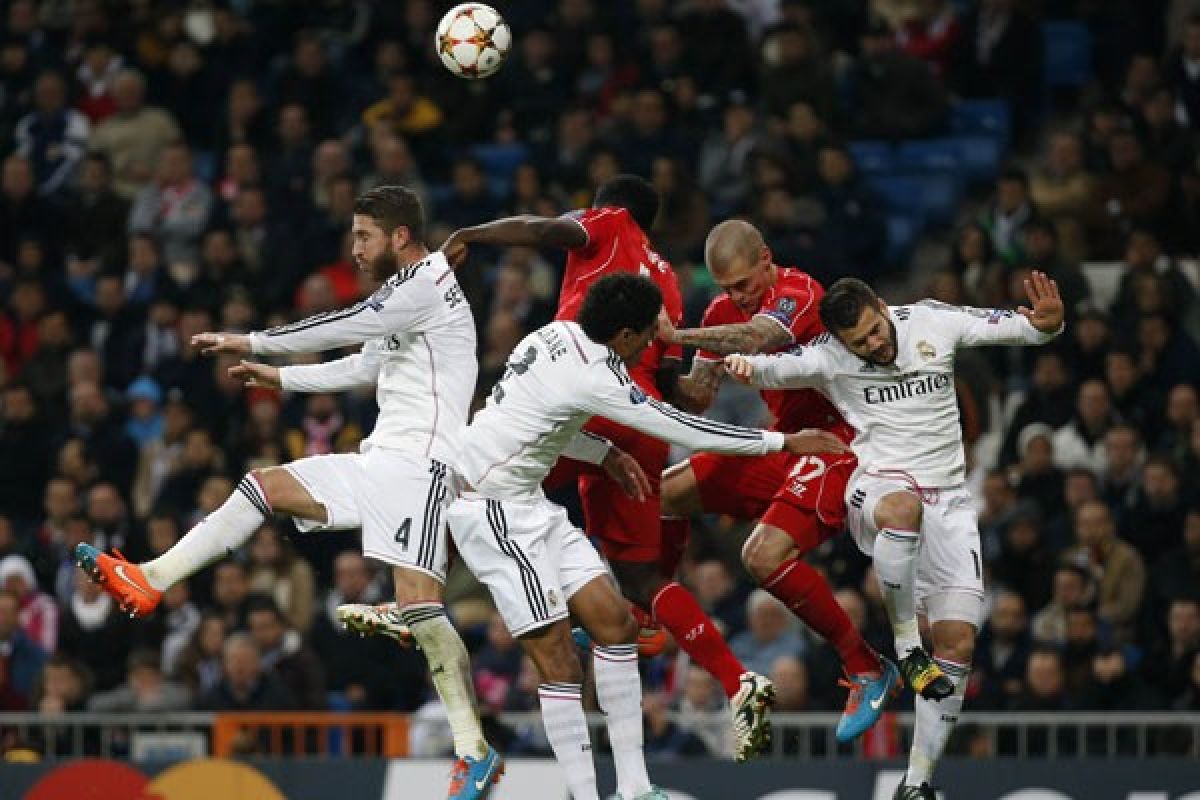 Babak pertama, Madrid baru ungguli Liverpool 1-0