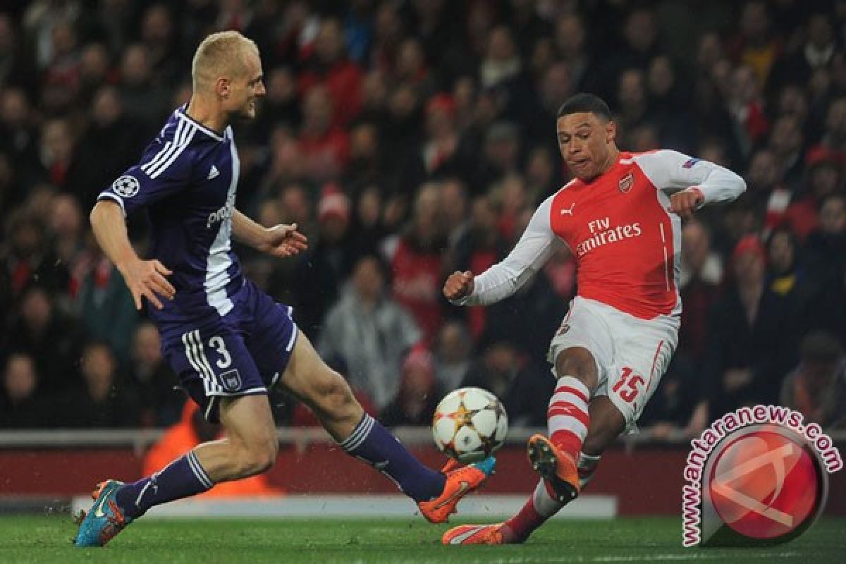 Arsenal ditahan imbang 3-3 oleh Anderlecht