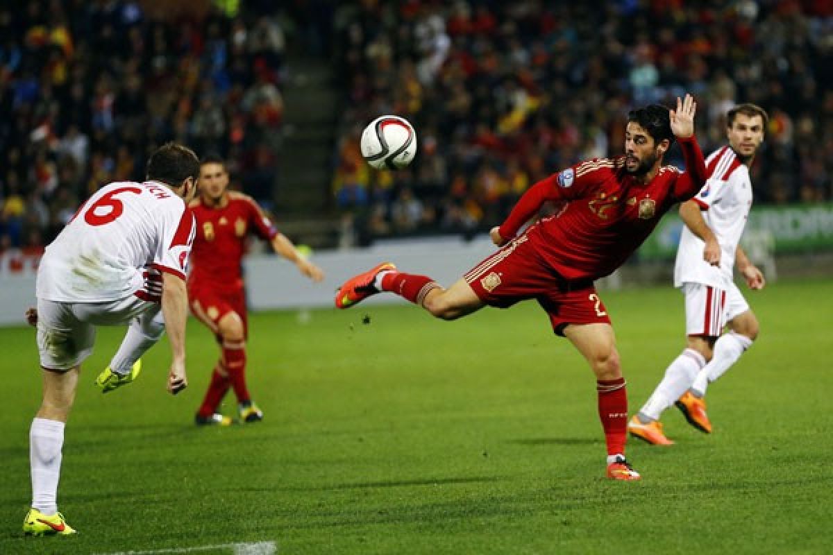 Pedro genapkan kemenangan 3-0 Spanyol atas Belarus