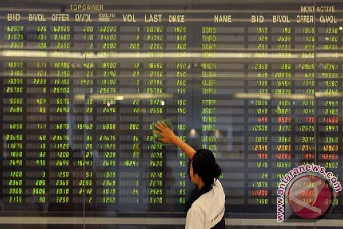 IHSG Selasa dibuka menguat tipis 5,32 poin