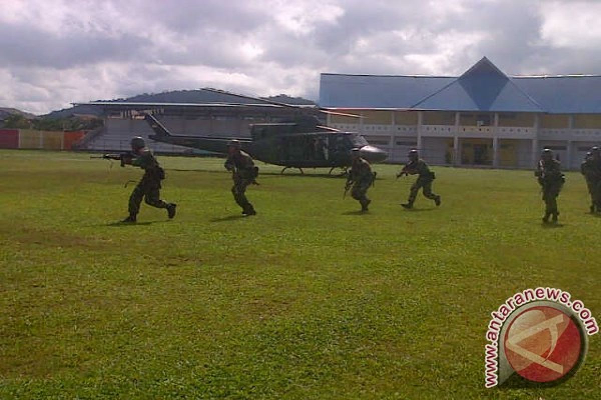 Prajurit Batalyon 641/Raider Latihan Pemantapan Tempur