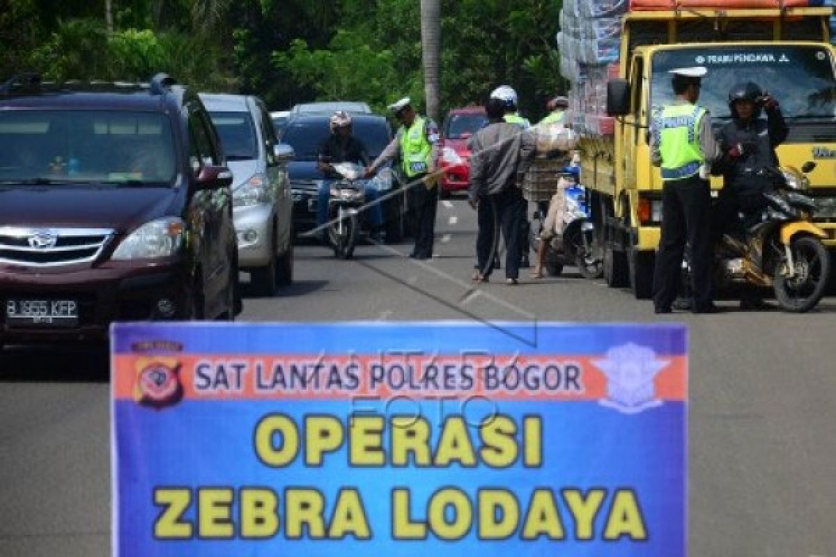 Operasi Zebra Polres Bogor tilang 8.949 pengendara