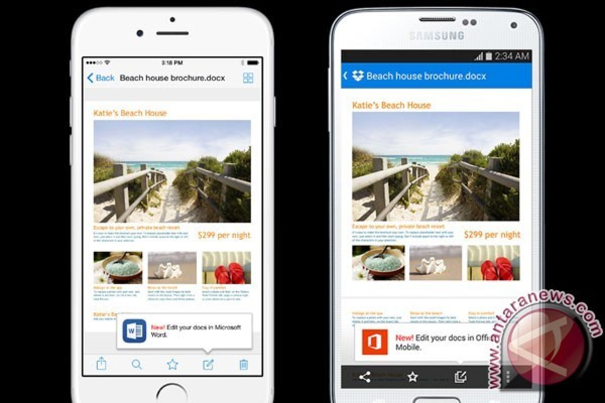 Dropbox Terintegrasi Microsoft Office Sudah Tersedia