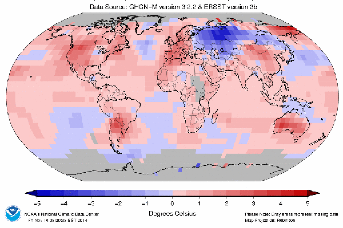 DNPI: Suhu Bumi Naik 0,8 Derajat Celcius