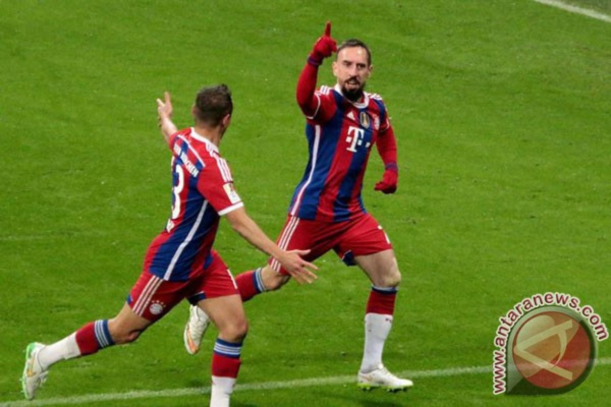 Gol ke-100 Ribery pertahankan Bayern unggul tujuh angka