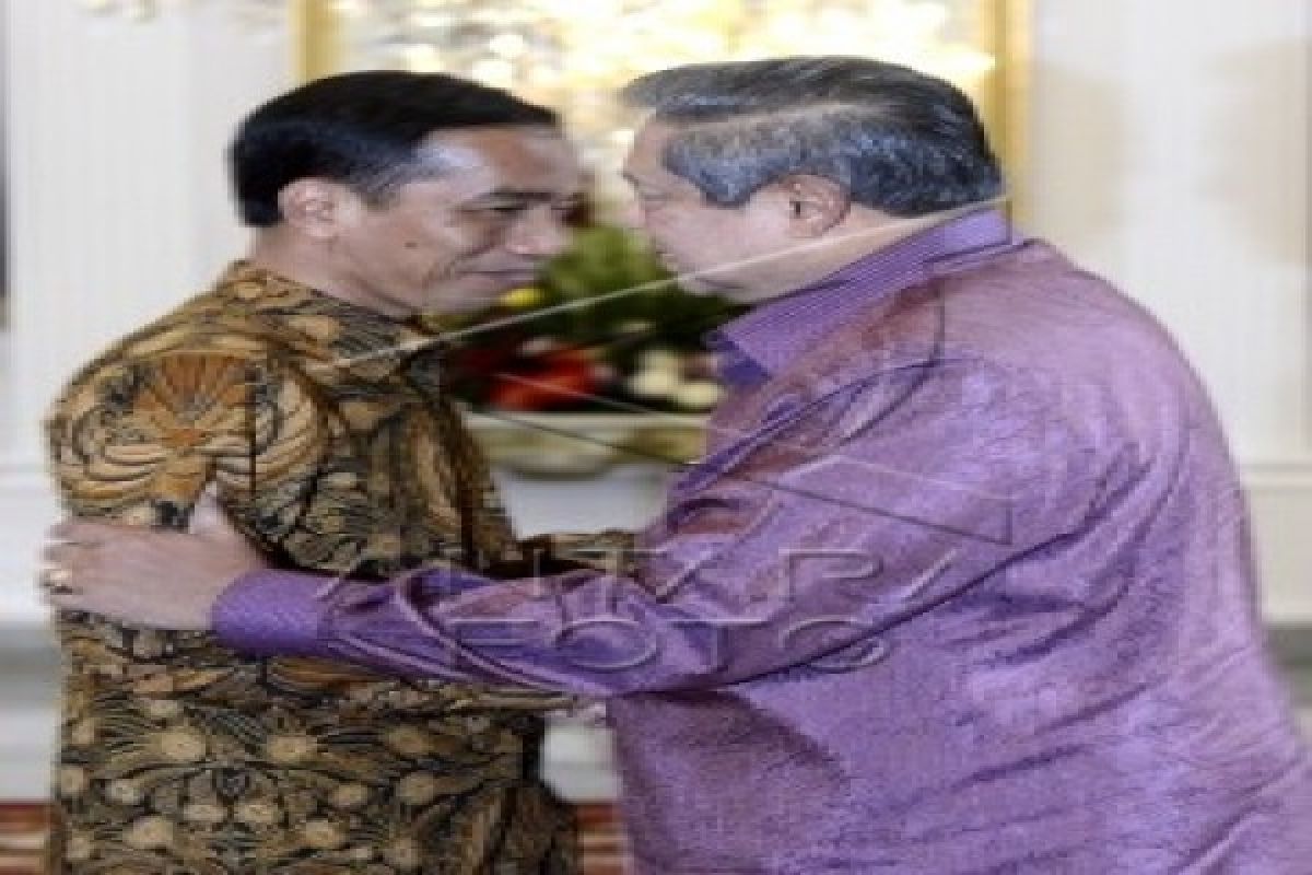 Presiden Jokowi Terima SBY Di Istana Merdeka