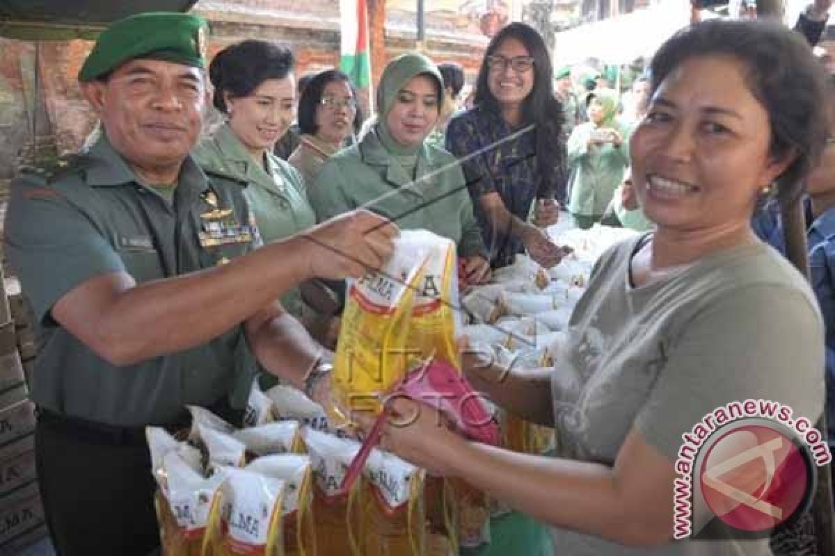 Kodam Udayana Gelar Pasar Murah Jelang Galungan