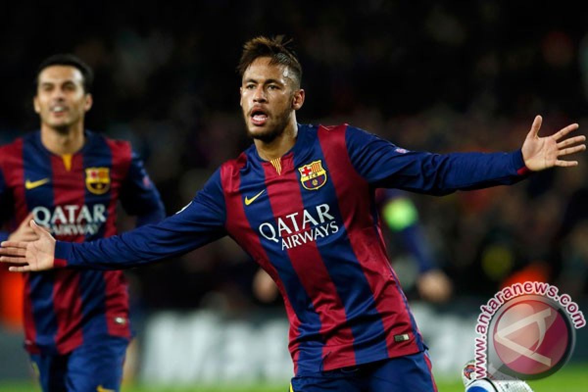 Babak I: Neymar bawa Barca unggul atas PSG