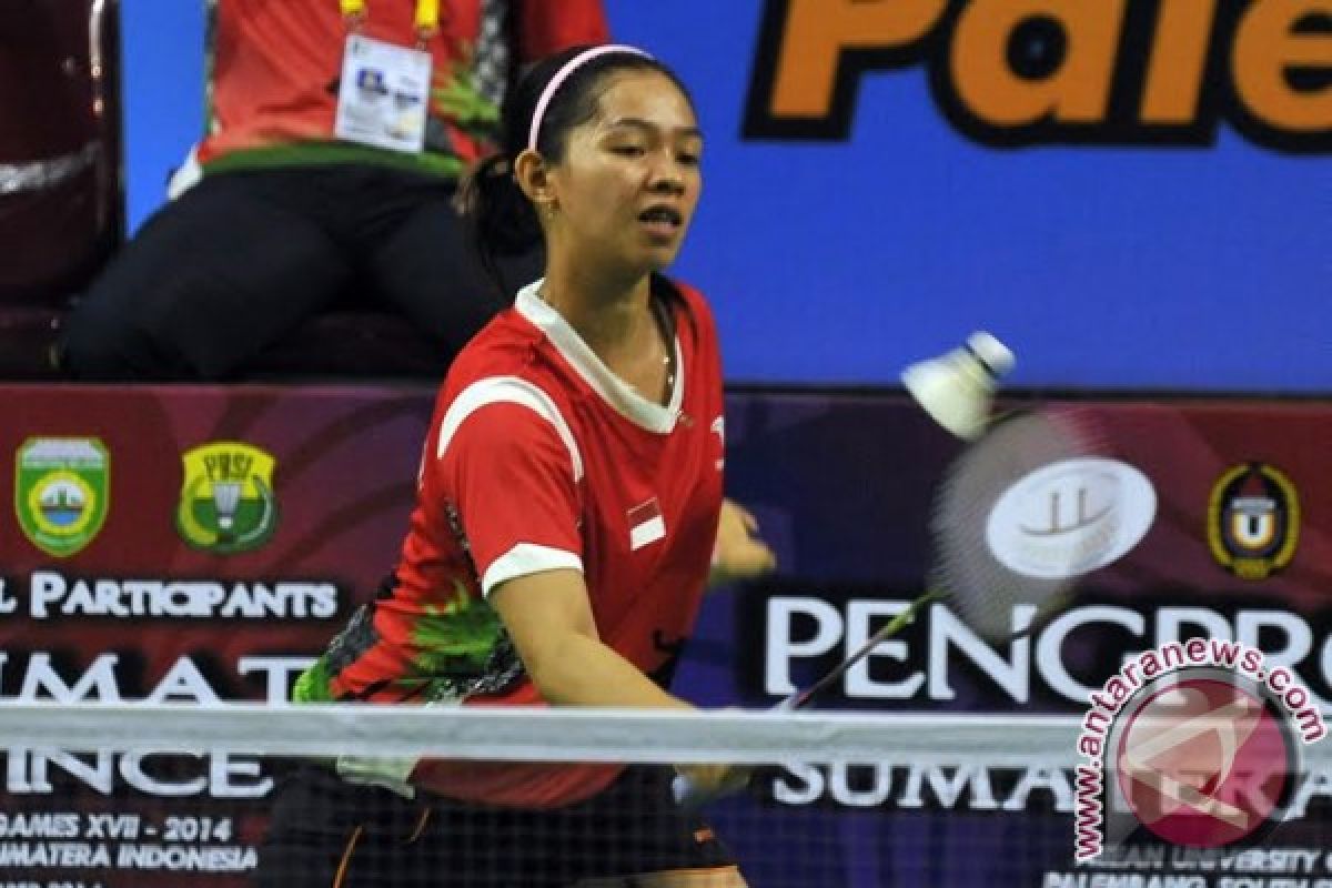 Tim bulutangkis putri Indonesia raih emas POM ASEAN    