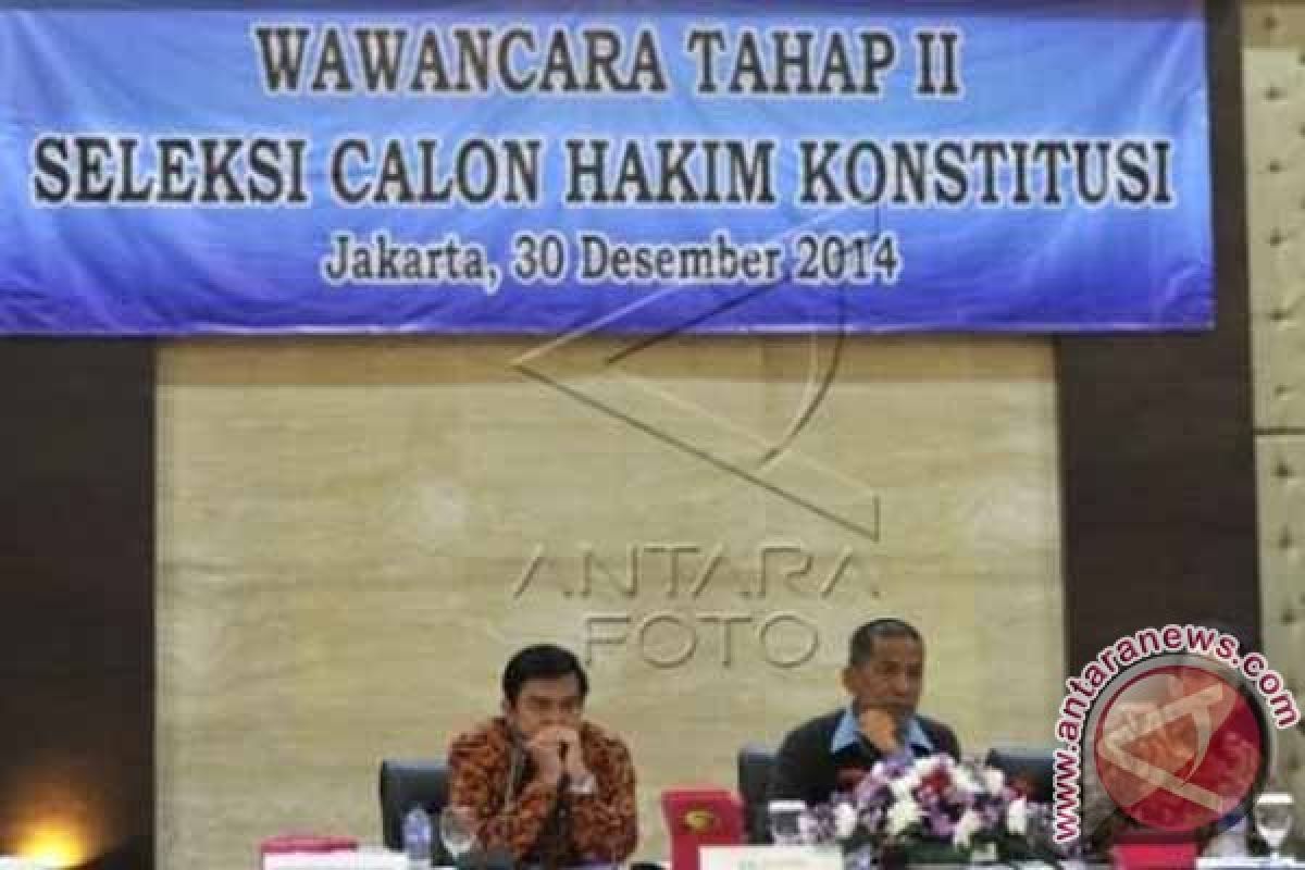 Wawancara Calon Hakim Konstitusi Dihadiri Penyeleksi Tamu