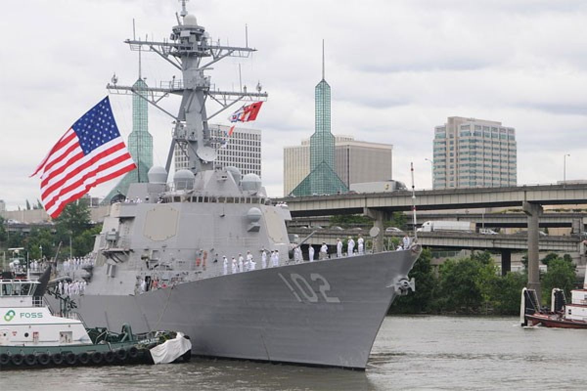 Kapal perang Amerika Serikat lagi-lagi lintasi Selat Taiwan