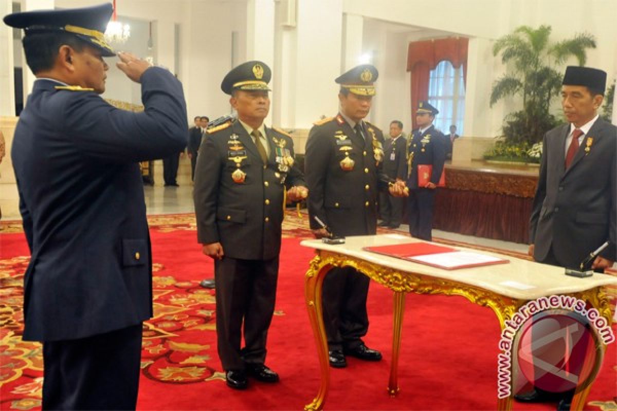 President Jokowi inaugurates new air force chief
