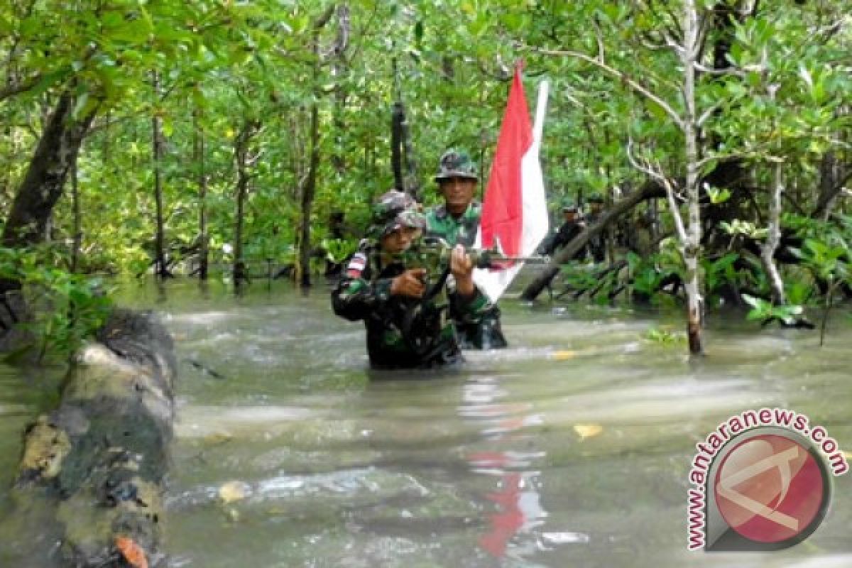 TNI AL soroti bergesernya patok perbatasan di Pulau Sebatik