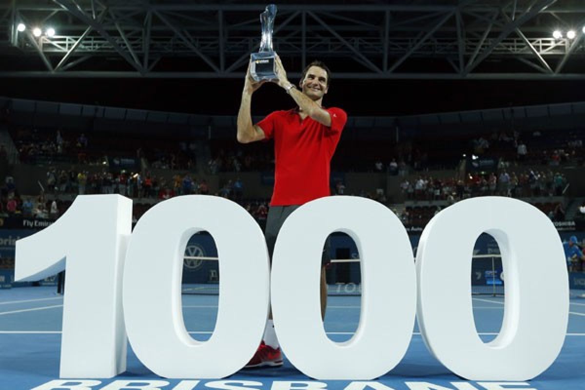 Roger Federer juarai Brisbane International