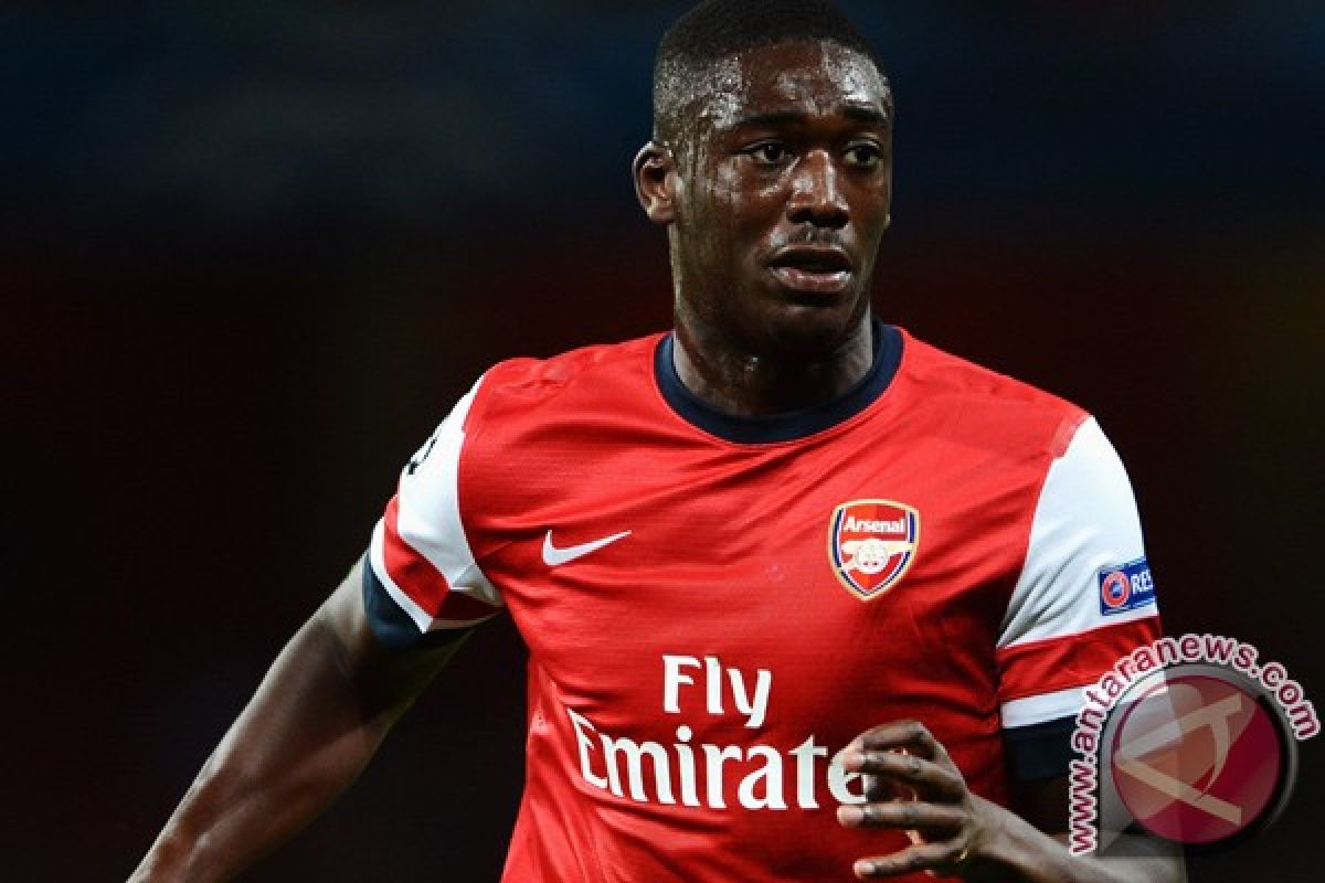 Penyerang Arsenal Sanogo resmi dipinjam Crystal Palace