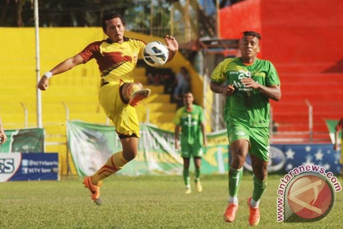 Sriwijaya FC uji mental pemain lawan Persela