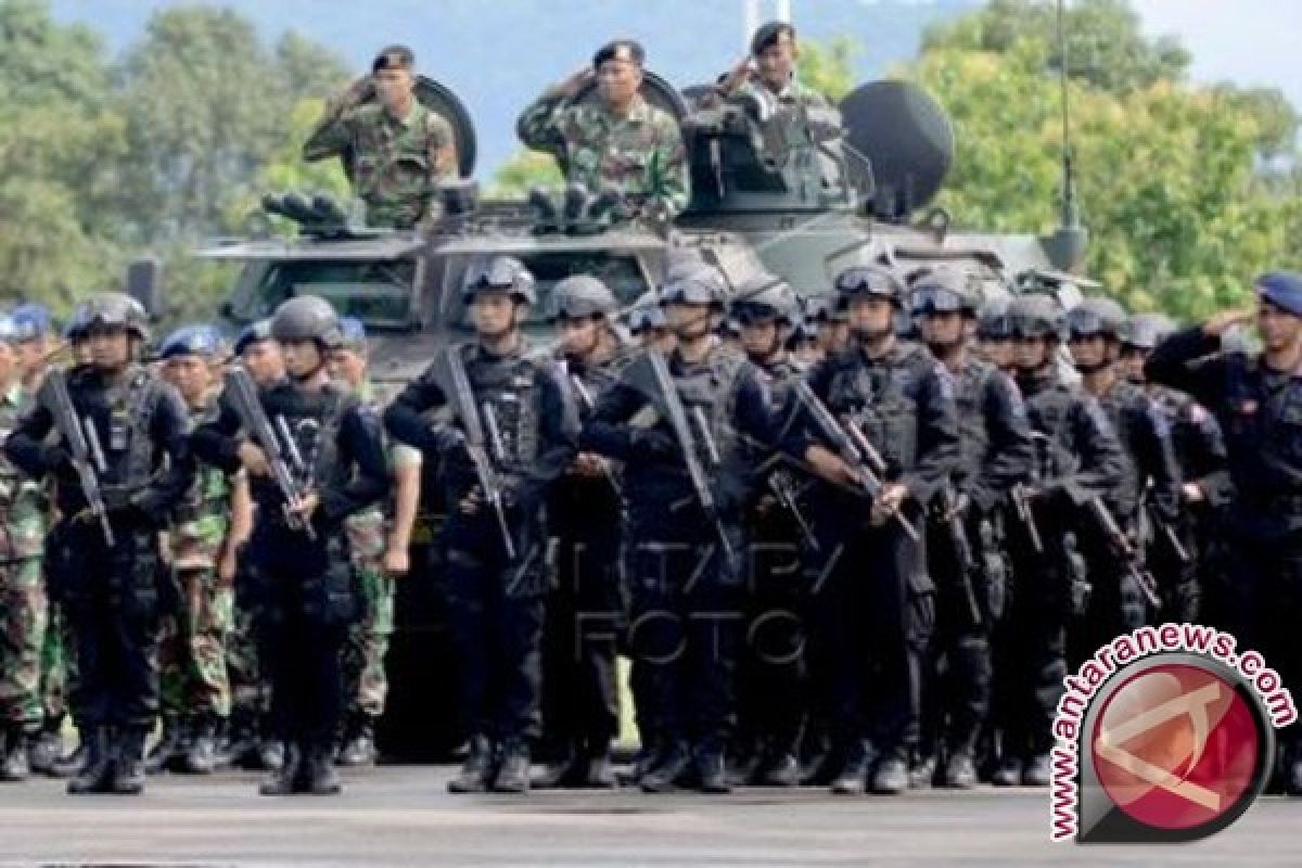Gelar Pasukan TNI Polri Jelang Kunjungan Wapres 