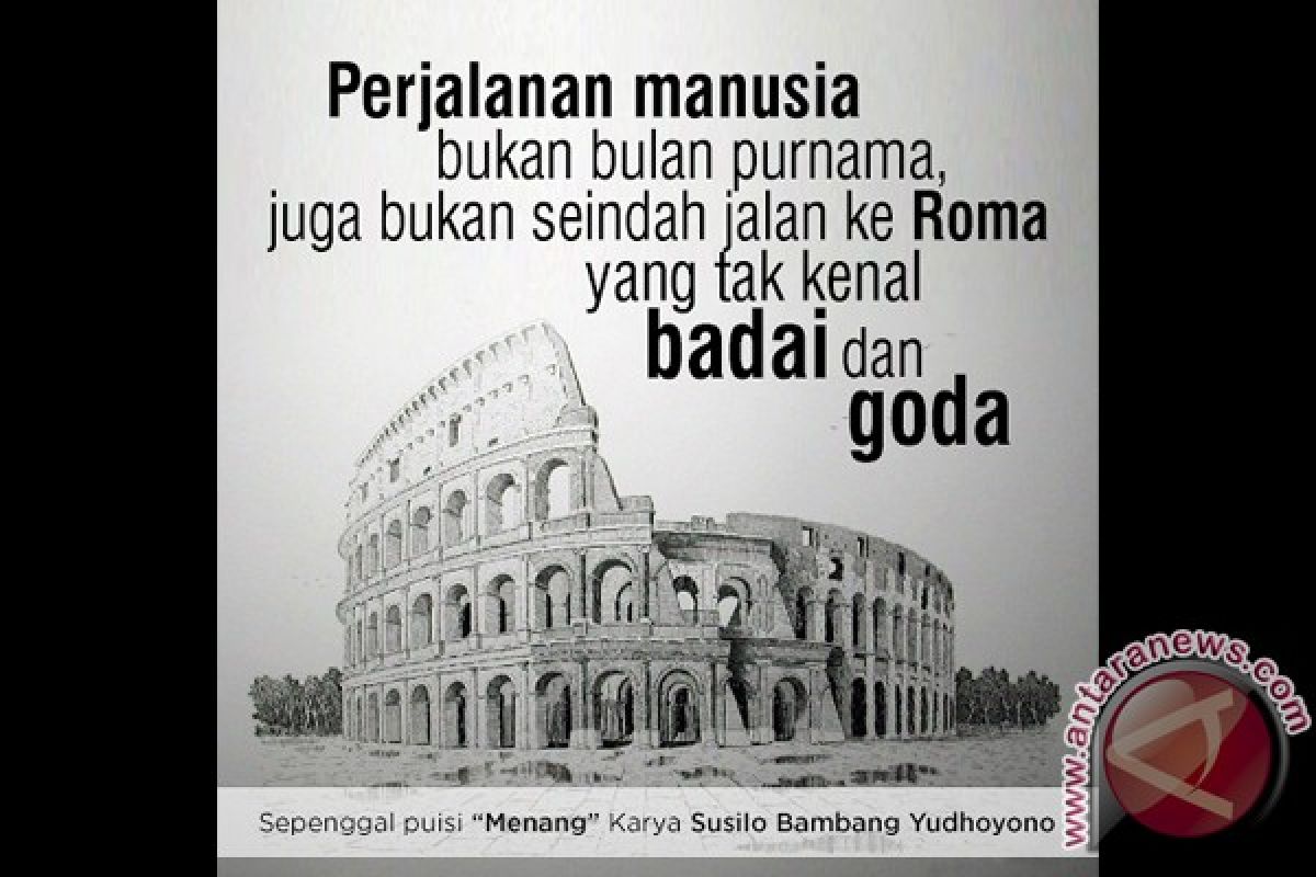SBY unggah puisi 'Menang' di Facebook