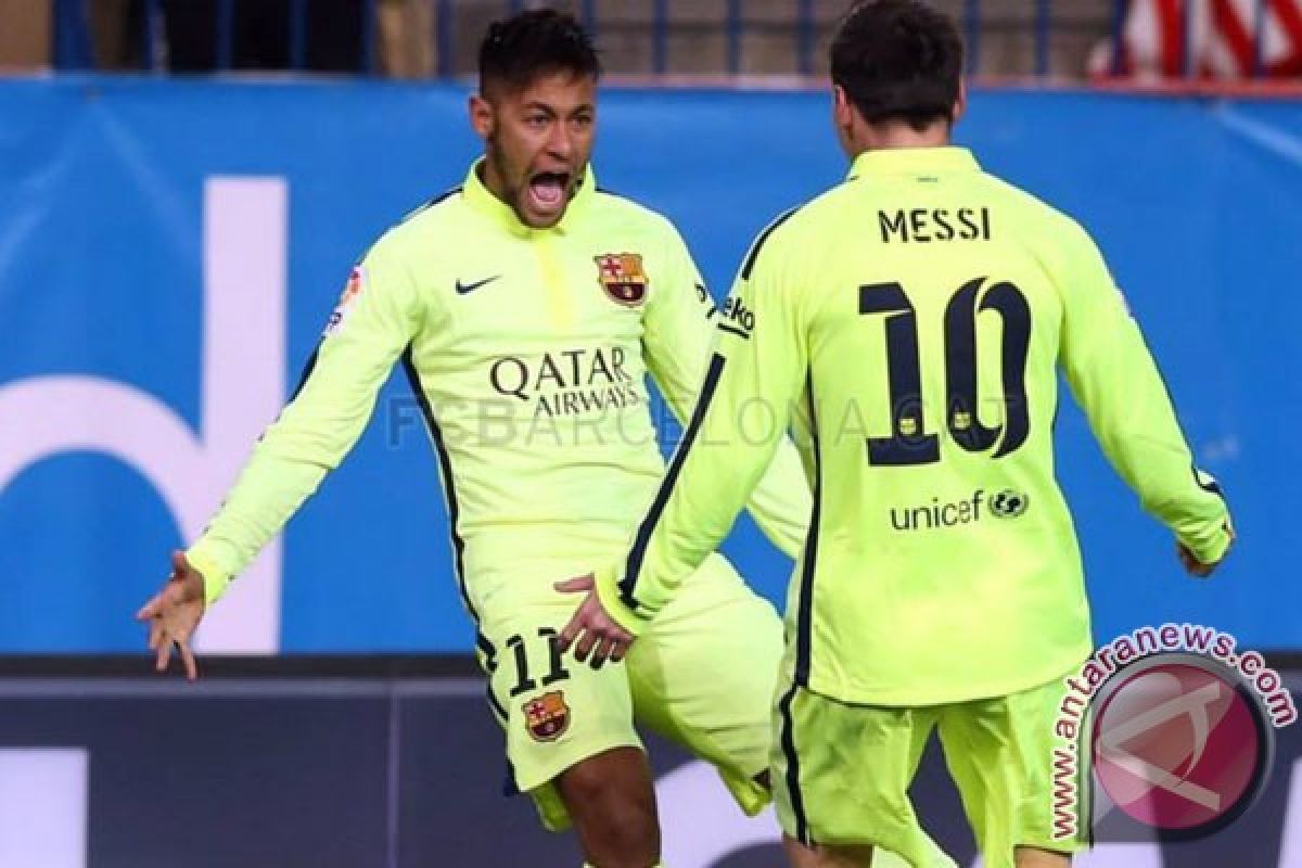 Neymar dan Messi bantu Barca taklukkan Espanyol