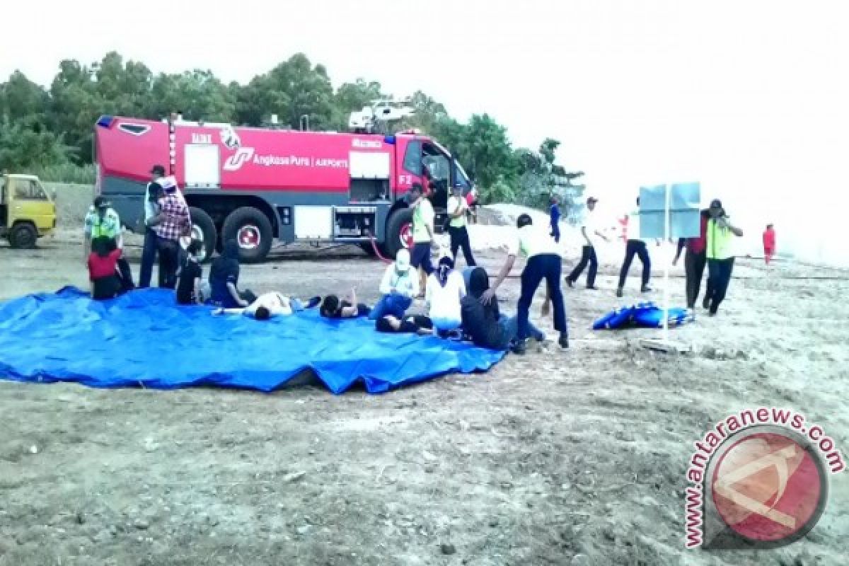 Bandara Sepinggan Balikpapan Latihan Penanggulangan Keadaan Darurat 