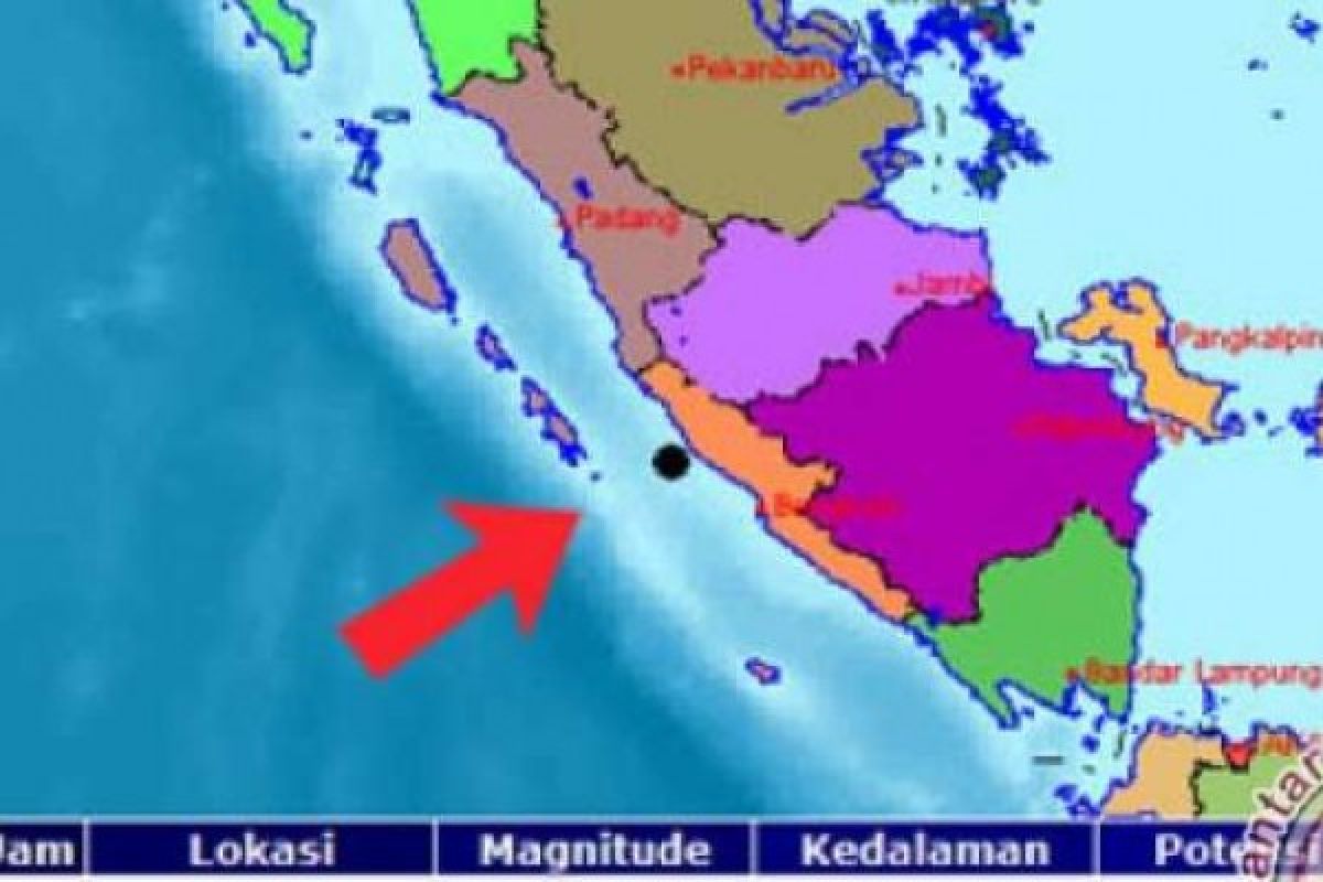 Gempa magnitudo 6,9 guncang Bengkulu dan terasa sampai Pagaralam