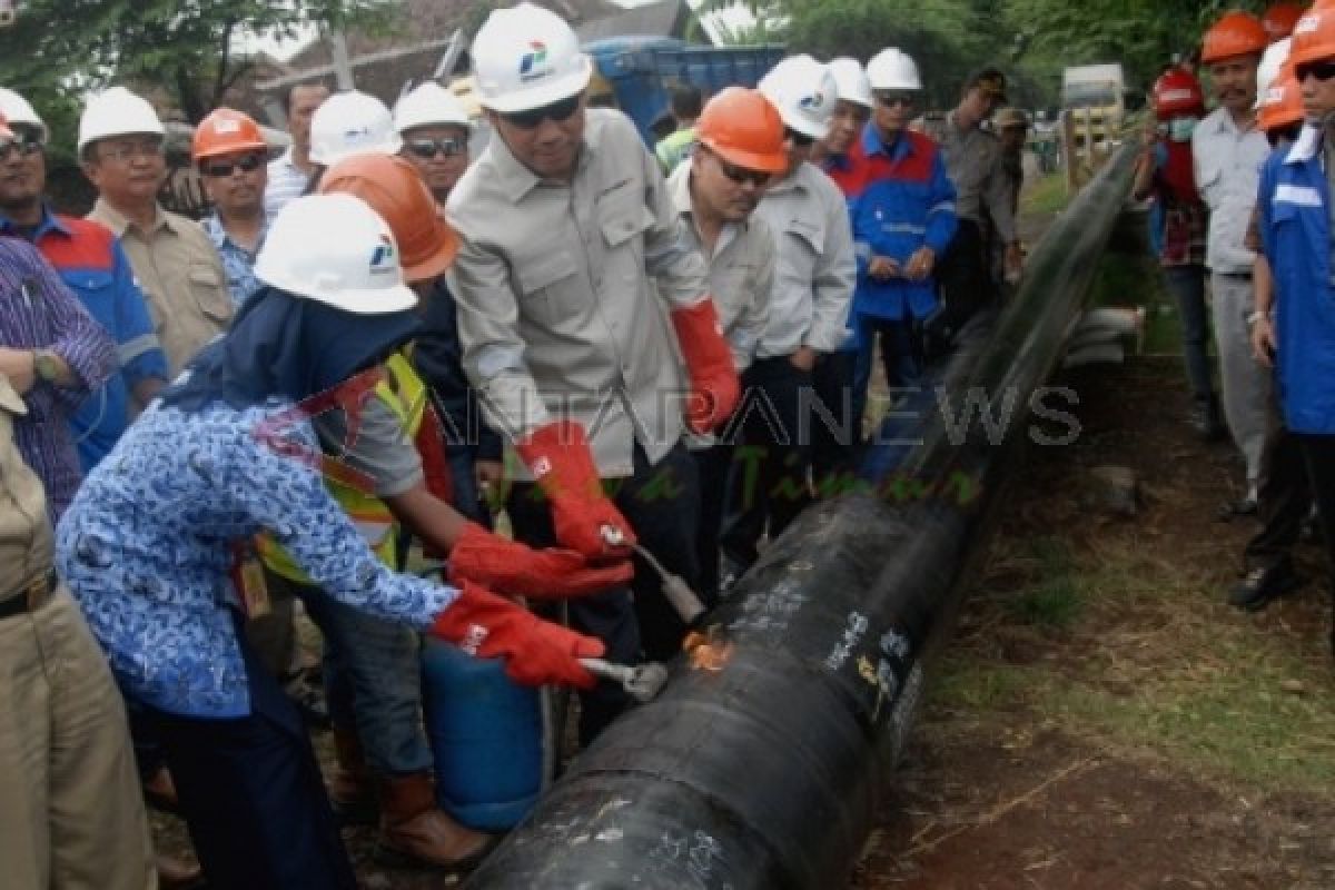 Pemasangan Pipa Gas Gresik Selesai Akhir Oktober