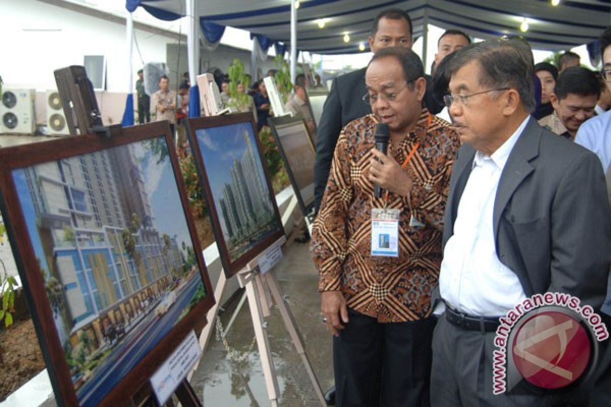 Wapres kunjungi proyek rusunami di Surabaya