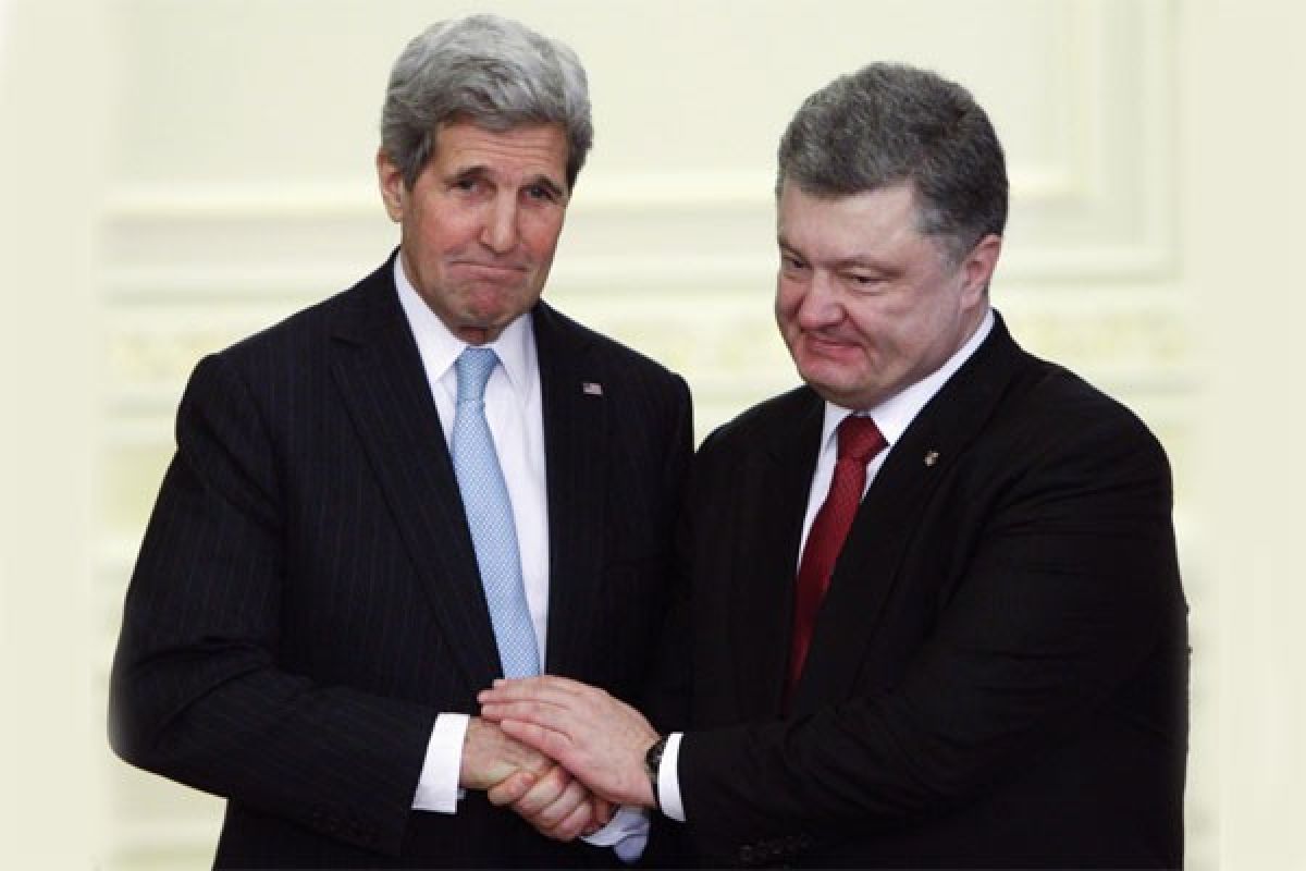 Menlu AS John Kerry tiba di Ukraina