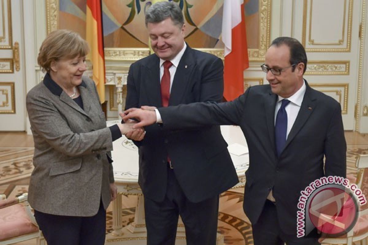  Putin-Merkel-Hollande Akhiri Pembicaraan Soal Krisis Ukraina