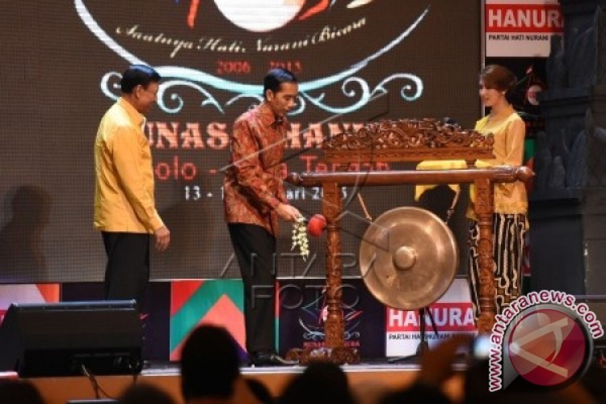 Presiden Jokowi Buka Munas Hanura di Solo