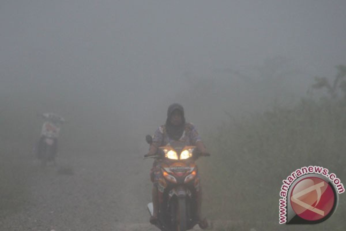 Haze blankets Bagansiapi-api, Riau