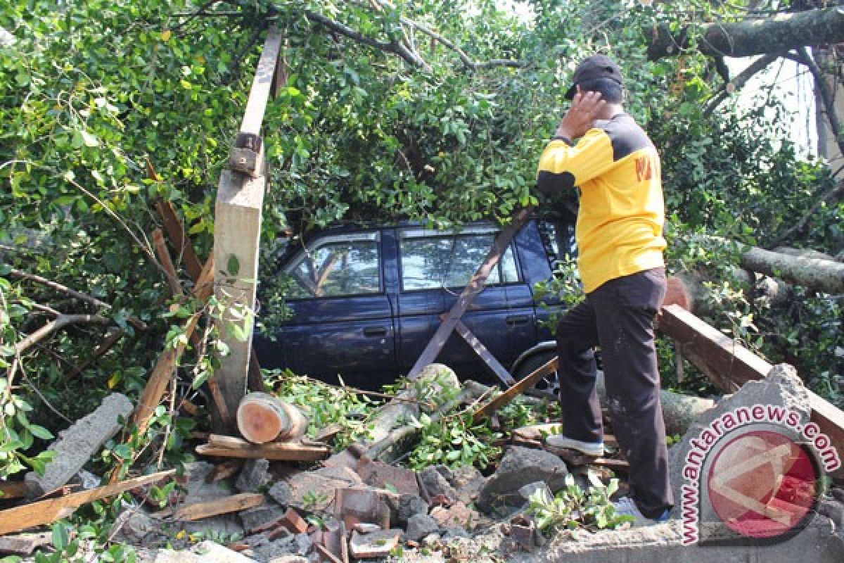 Angin kencang terjang belasan desa di Tulungagung