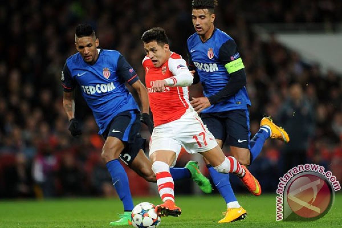 Monaco menang 3-1 di markas Arsenal