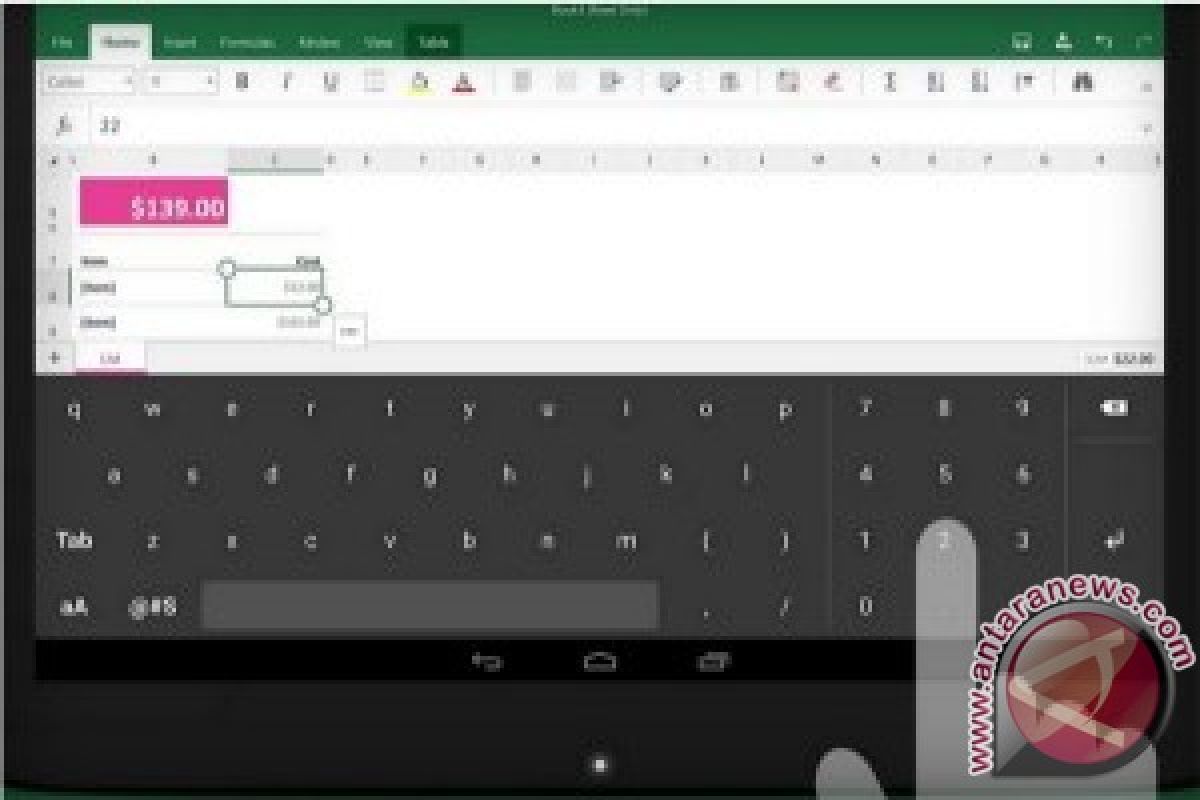 Microsoft Luncurkan Aplikasi Android Keyboard Untuk Excel