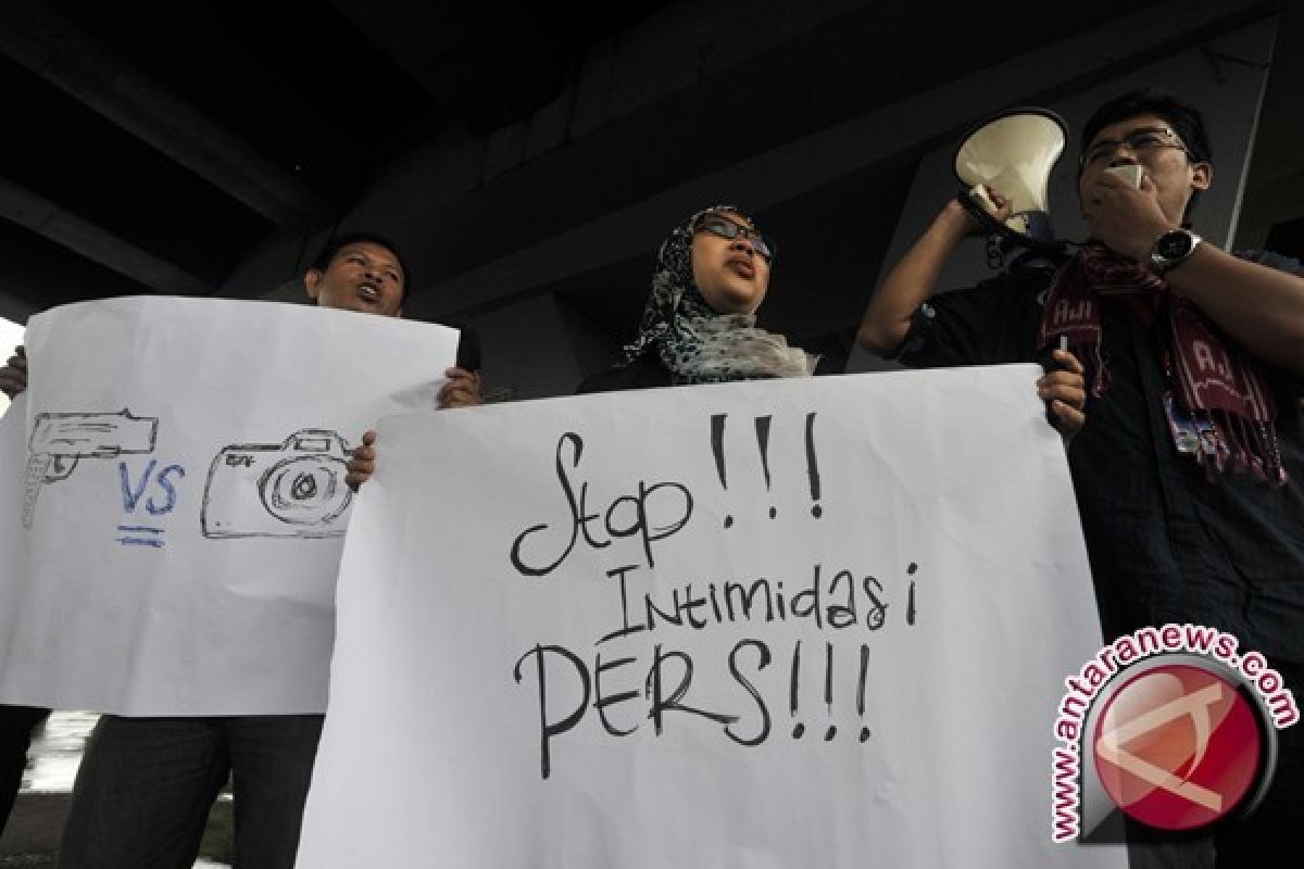 Solidaritas Jurnalis Makassar tolak intimidasi aparat 