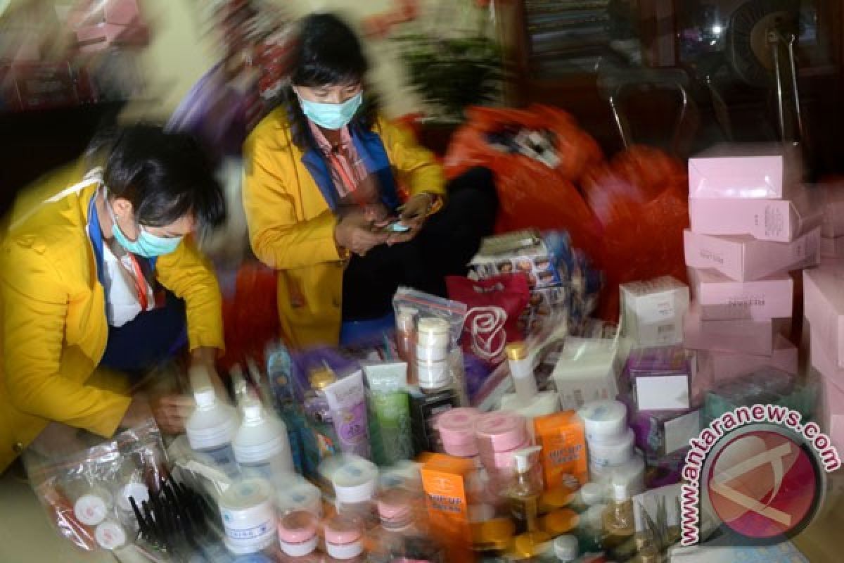 BPOM sita kosmetik ilegal senilai Rp13,5 miliar dari Asemka