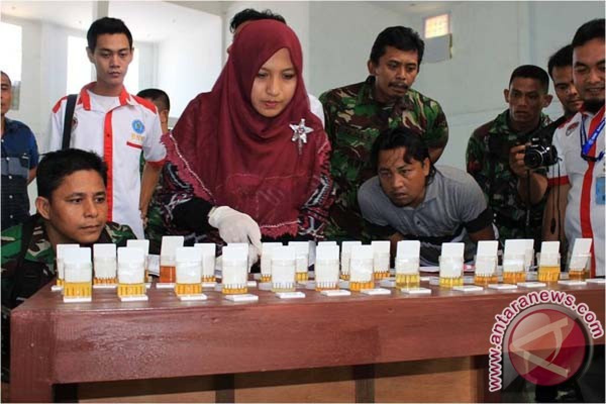 BNNK Aceh Selatan Tes Urine Prajurit Kodim Abdya