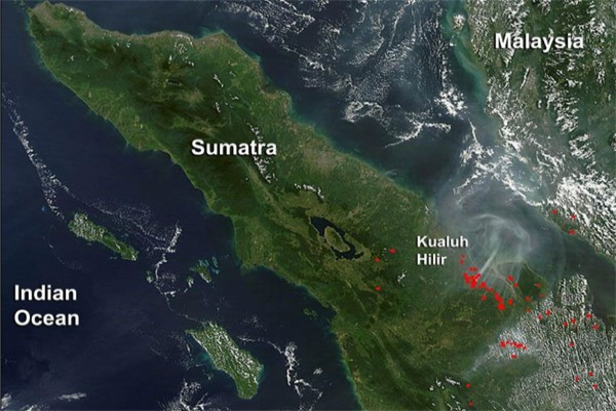 BMKG deteksi 32 titik panas di Sumatera