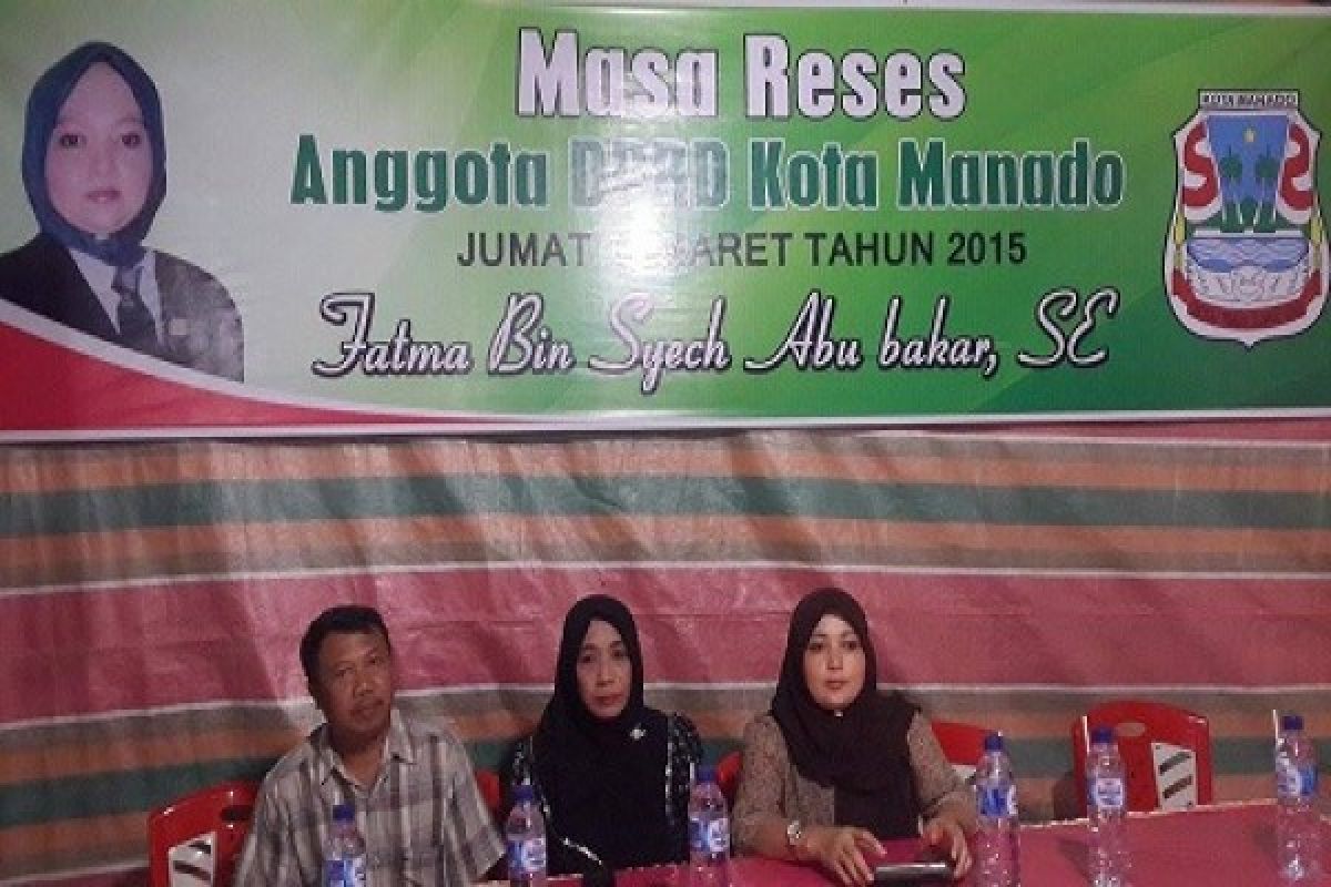 Anggota DPRD Fatma Bin Syech Abubakar reses di Mahawu