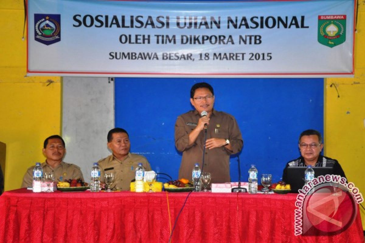 Dikpora NTB Sosialisasikan Petunjuk Teknis UN di Sumbawa