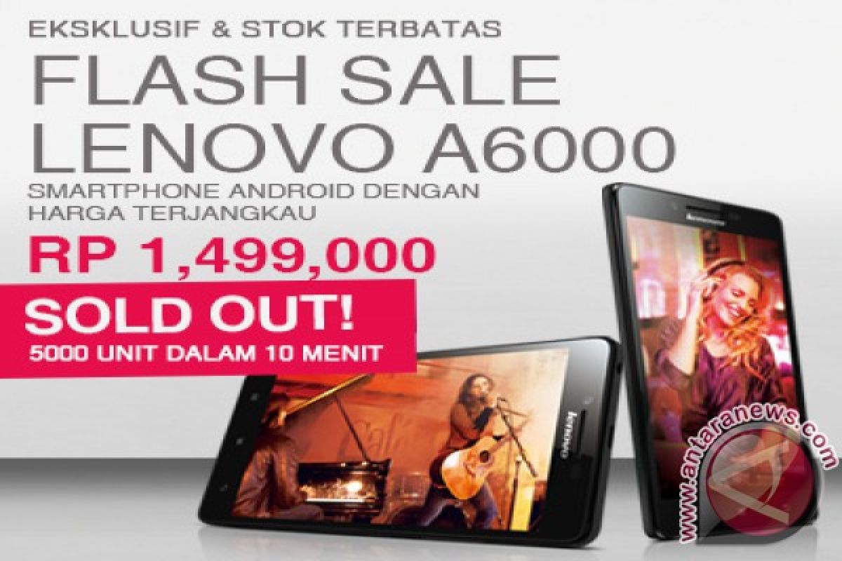Lenovo A6000 First Flash Sale Through Lazada Indonesia