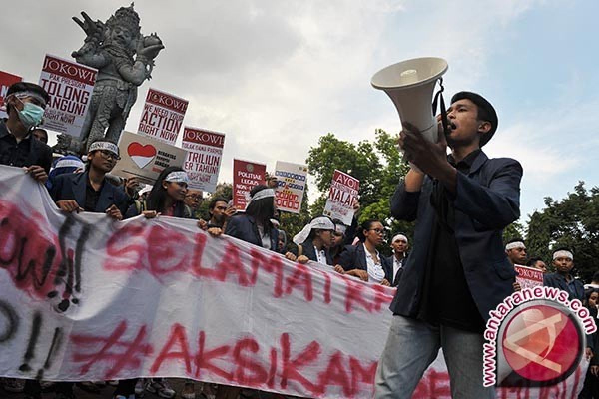 Polisi Amankan Demonstrasi Mahasiswa Kritisi Kondisi Bangsa