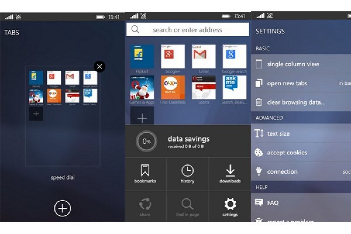 Pembaharuan Opera Mini Beta Untuk Windows Phone