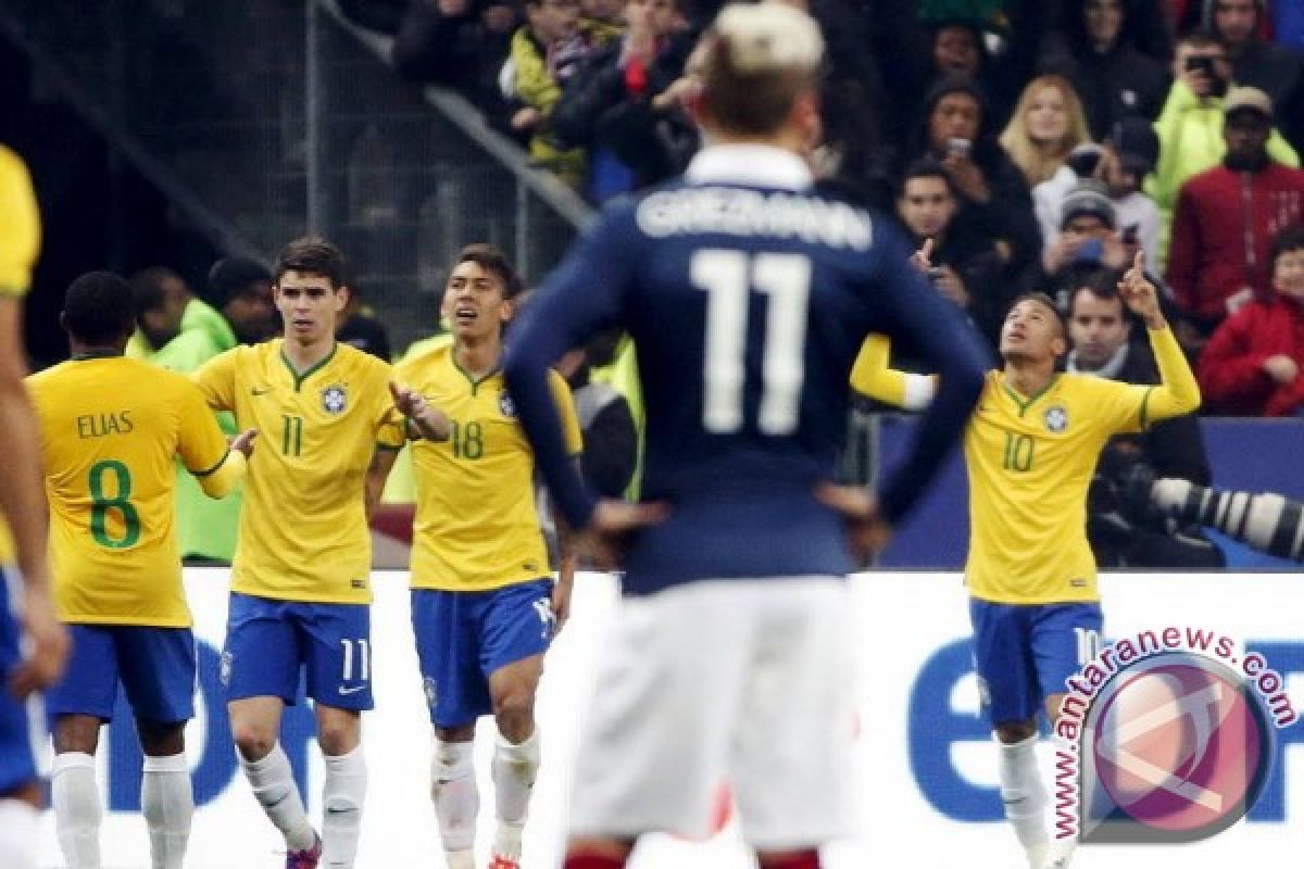 Laga Persahabatan: Brasil Hantam Prancis 3-1