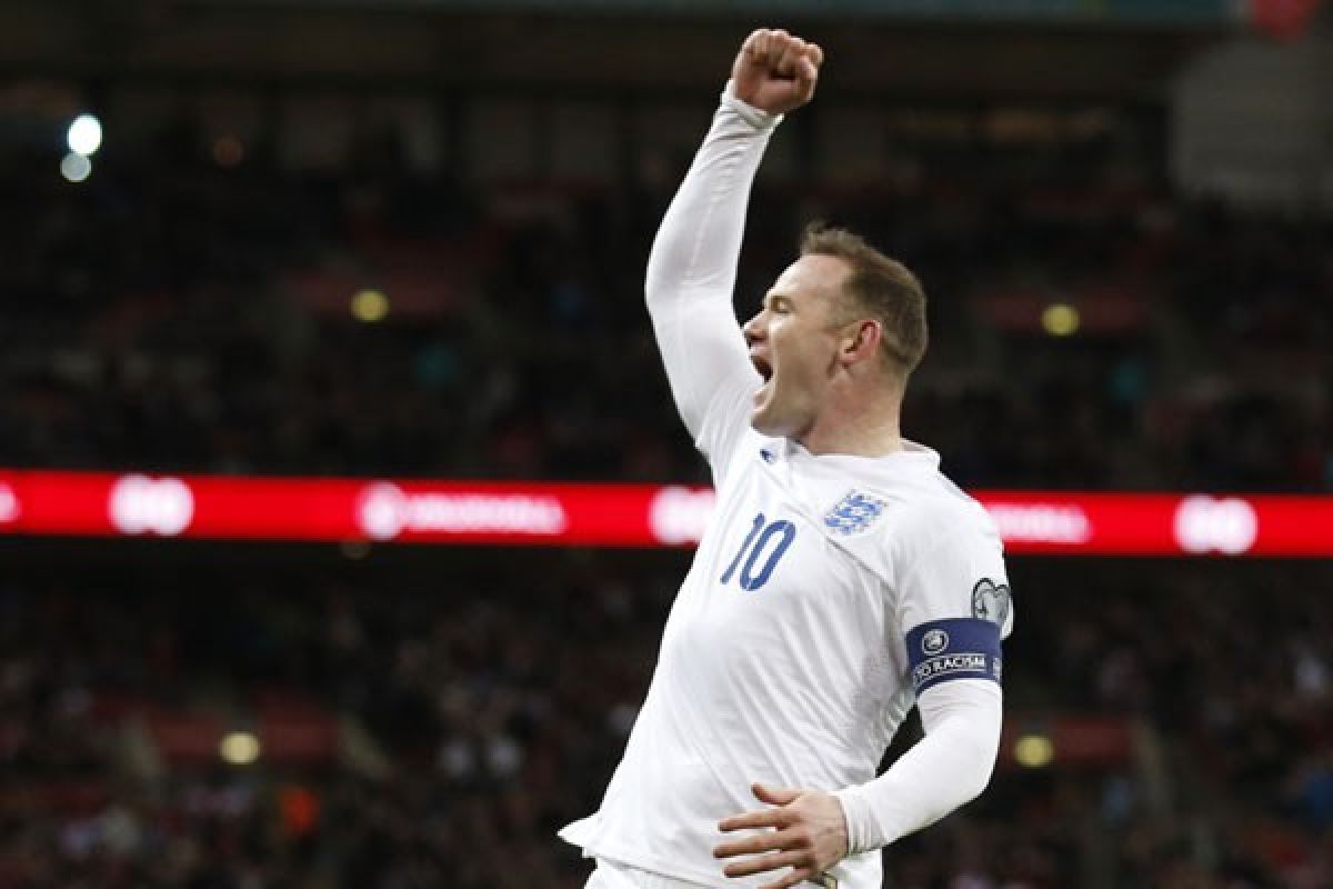 Rooney pemain non kiper paling sering perkuat Inggris